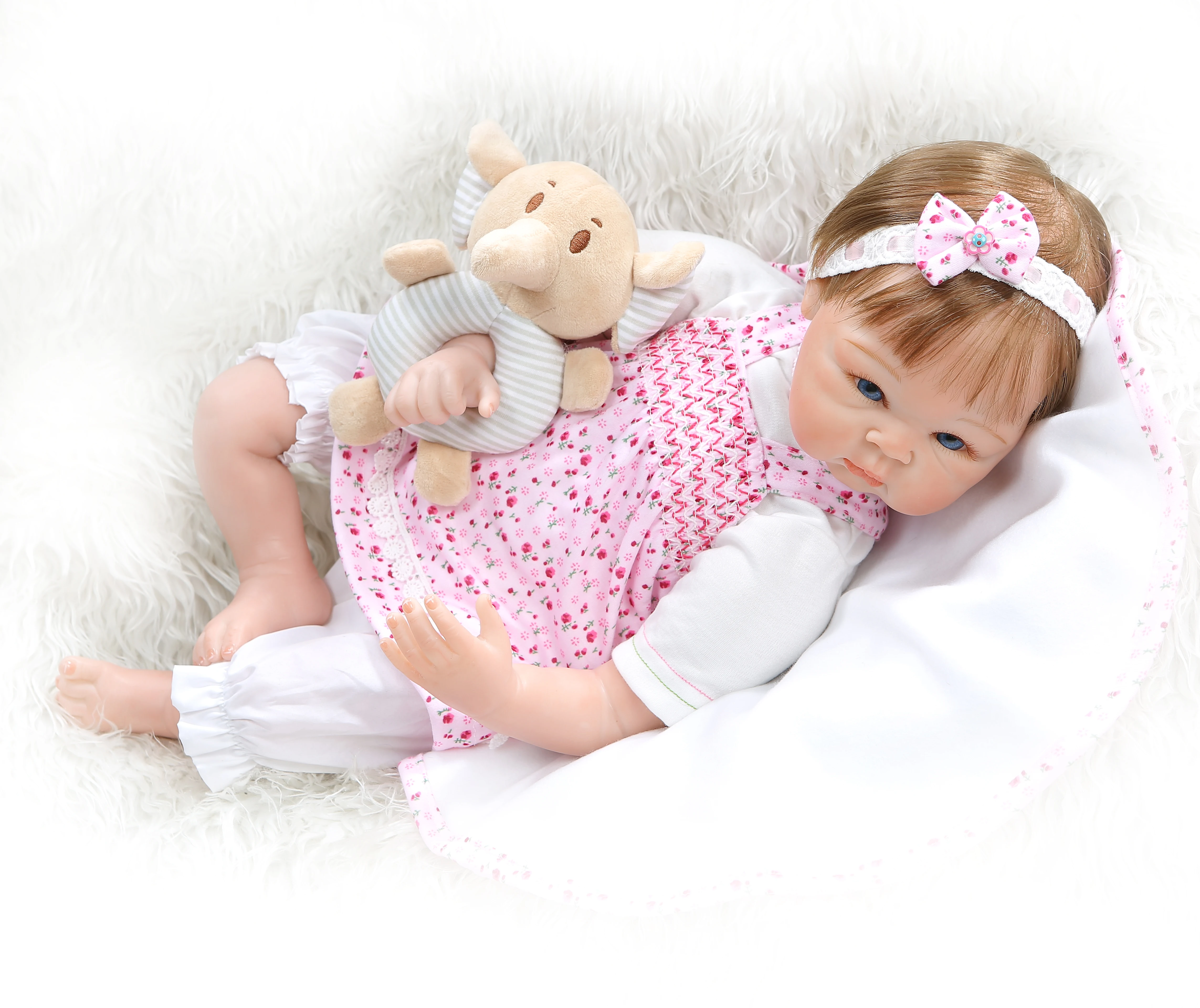 NPK 55 см От 0 до 3 месяцев настоящий ребенок bebe realitic reborn Реалистичная кукла младенец