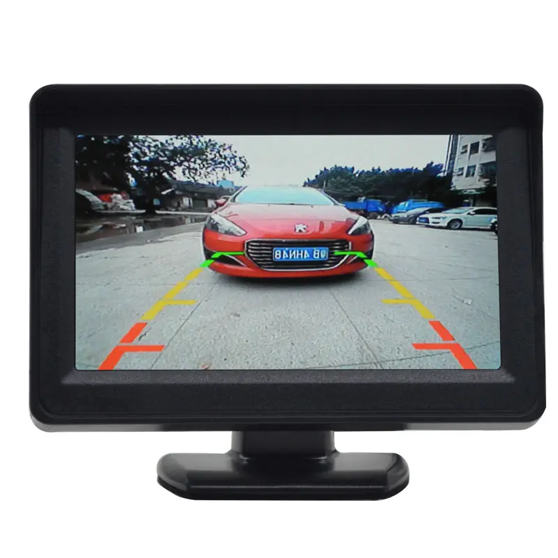 

HD sunscreen black 4.3-inch desktop car display reversing rear view surveillance camera video DVD TV screen LCD screen
