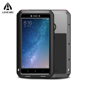 

Love Mei Metal Case For Xiaomi Mi Max 2 Shockproof Phone Cover For Xiaomi Mi Max 3 Max2 Full Body Rugged Anti-Fall Armor Case