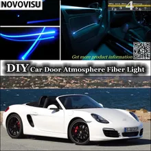 Novovisu для Porsche Boxster 986 987 981 подкладке окружающий свет атмосферу волоконные оптические фары внутри дверь Панель освещения