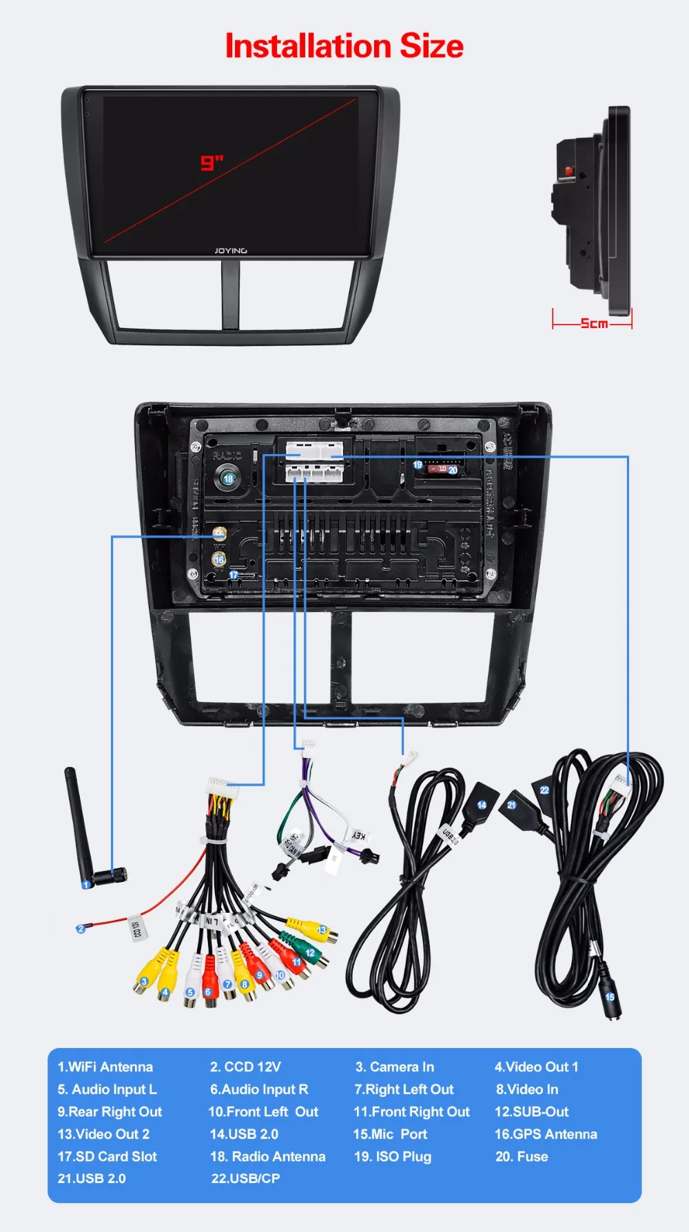 Clearance 9" IPS 4GB+64GB DSP Android Car Radio Stereo Audio GPS Navigation Head Unit For Subaru Forester 2008-2012 Multimedia Player 12