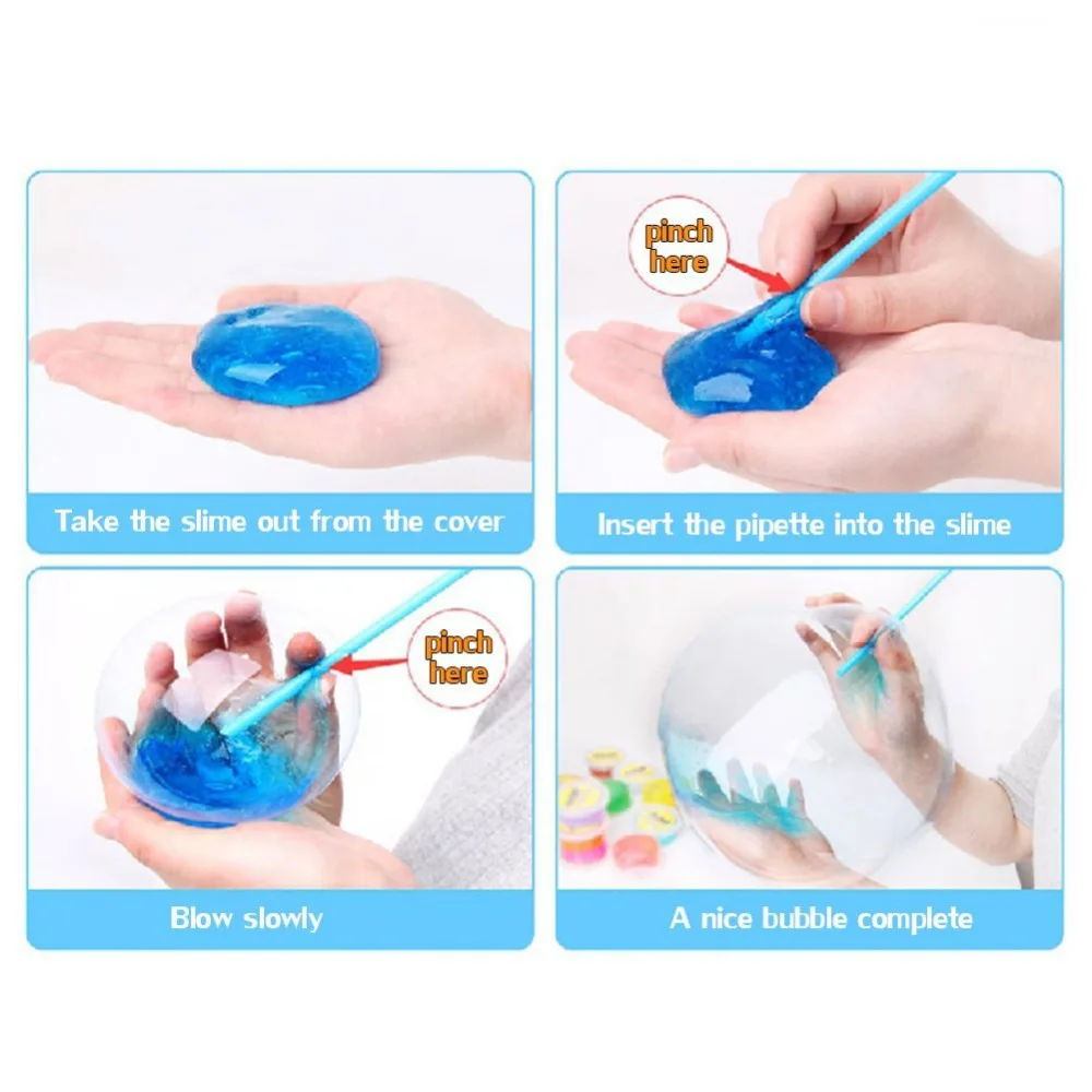 12 цветов Cyrstal Slime Kit нетоксичный Пластилин сделай сам Игрушки Детские уличные