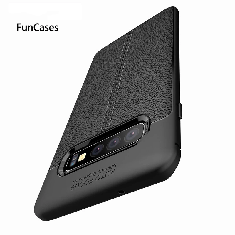 For Samsung Galaxy S10 Case Plus Cover Lichee Pattern Shock Proof Soft TPU Phone Cases Lite Back | Мобильные телефоны и