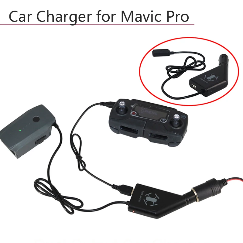 2in1 USB Auto Ladegerät Fernbedienung Battery Charger für DJI Mavic Pro Platinum