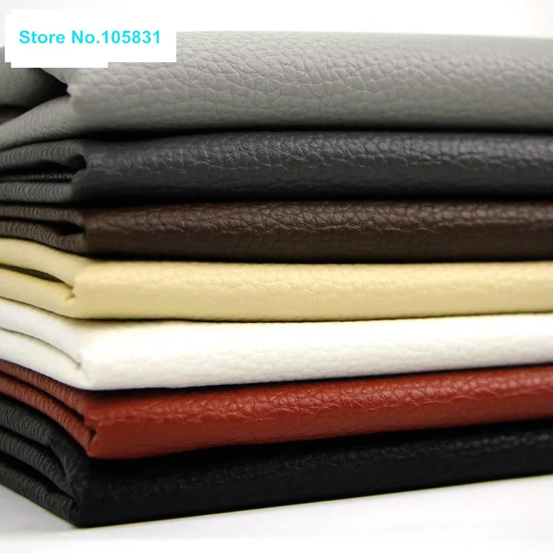Us 9 Big Litchi Grain Leather Fabric Soft Bag Sofa Upholstery Faux Diy Manual Hard Roll Bedside Pu Cloth In Leathercraft