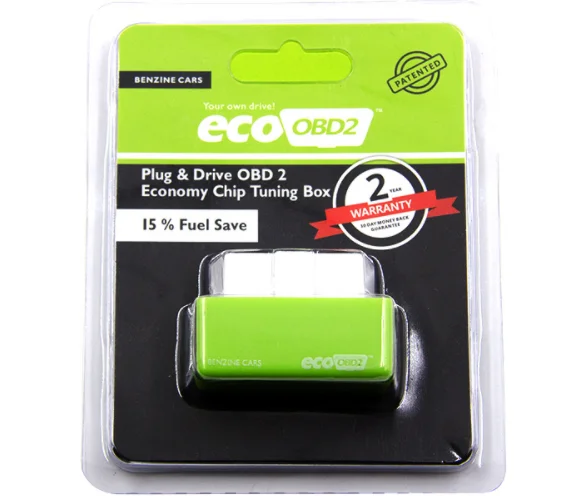 По DHL или FedEx 100 шт. автомобильный obd2 Eco полный чип EcoOBD2 экономичный чип OBD Автомобильный экономия топлива Eco OBD2 автомобильный экономичный тюнинговый ящик - Цвет: Зеленый