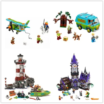 

H&HXY Scooby Doo 10429 10430 10431 10432 Mysterious Ghost House BELA Building Block Toys P029 75901 75903 75904 Christmas gifts