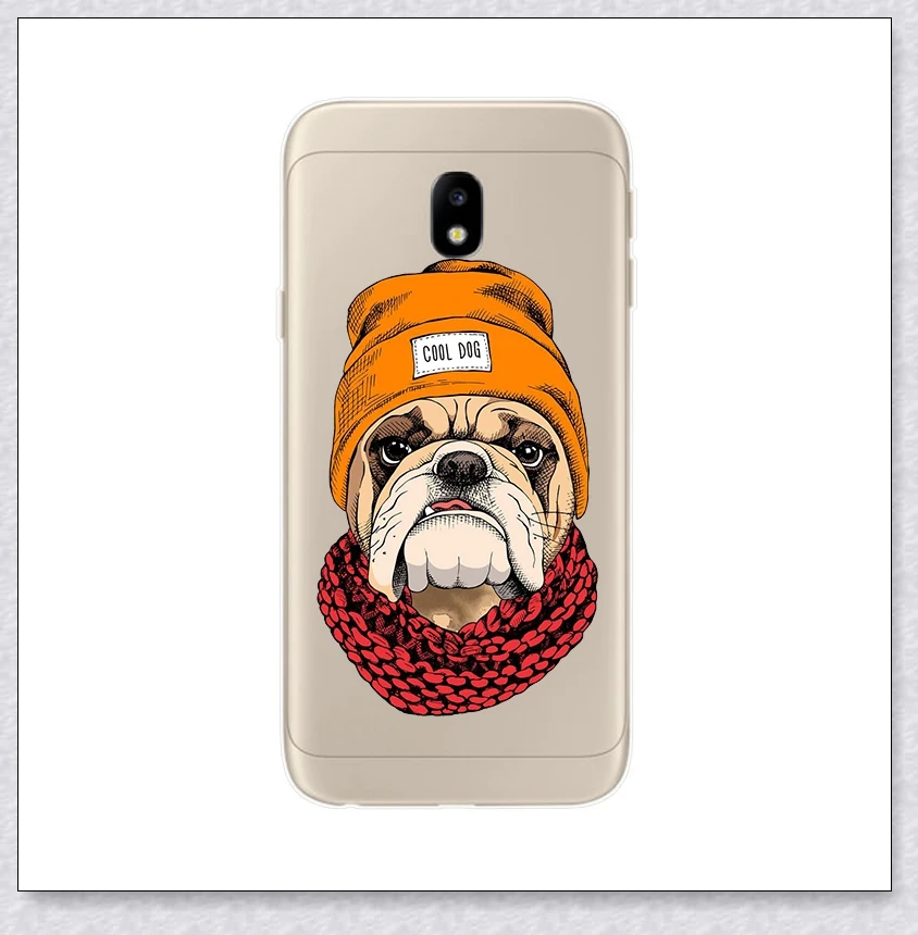 cool dog Защитный чехол-бампер для samsung Galaxy J3 чехол TPU силиконовый чехол для Galaxy J3 J330 J330F Чехол для мобильного телефона - Цвет: cool dog