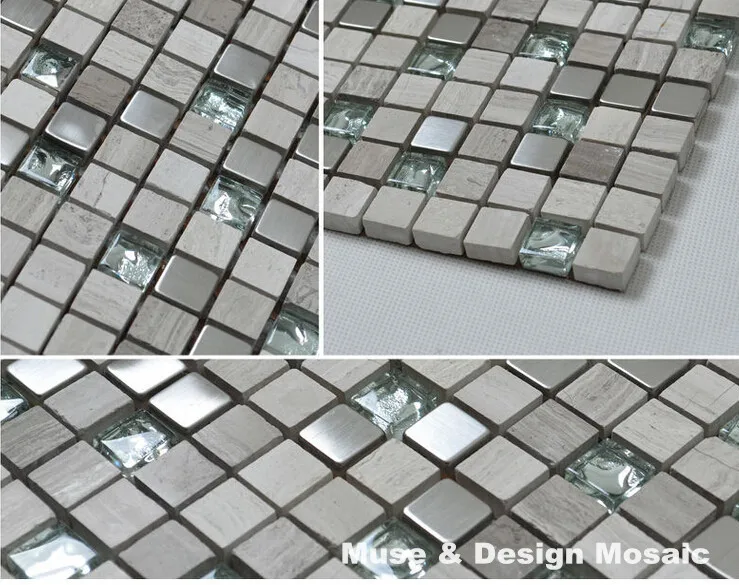 grey marble plated mosaic_