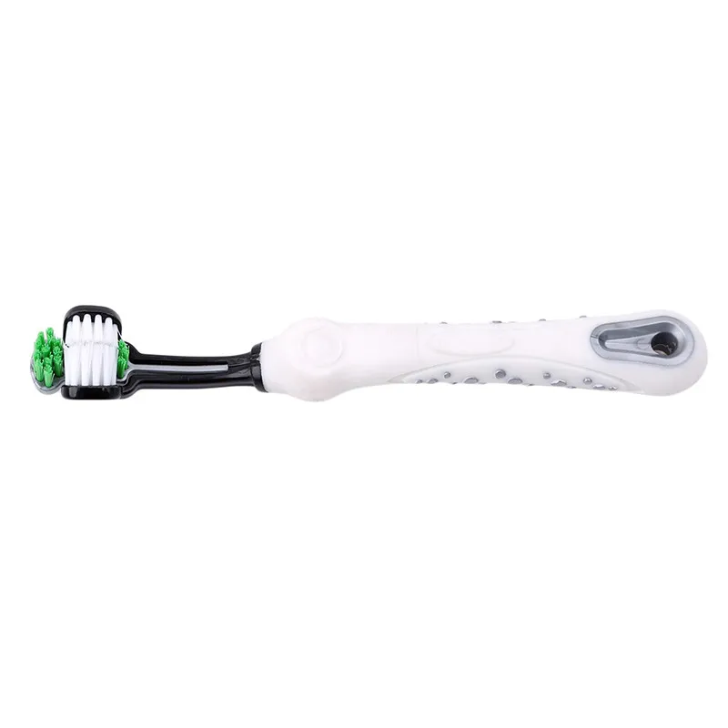 Title 5, Hot Selling Three Sided Pet Toothbrush Dog Brus...