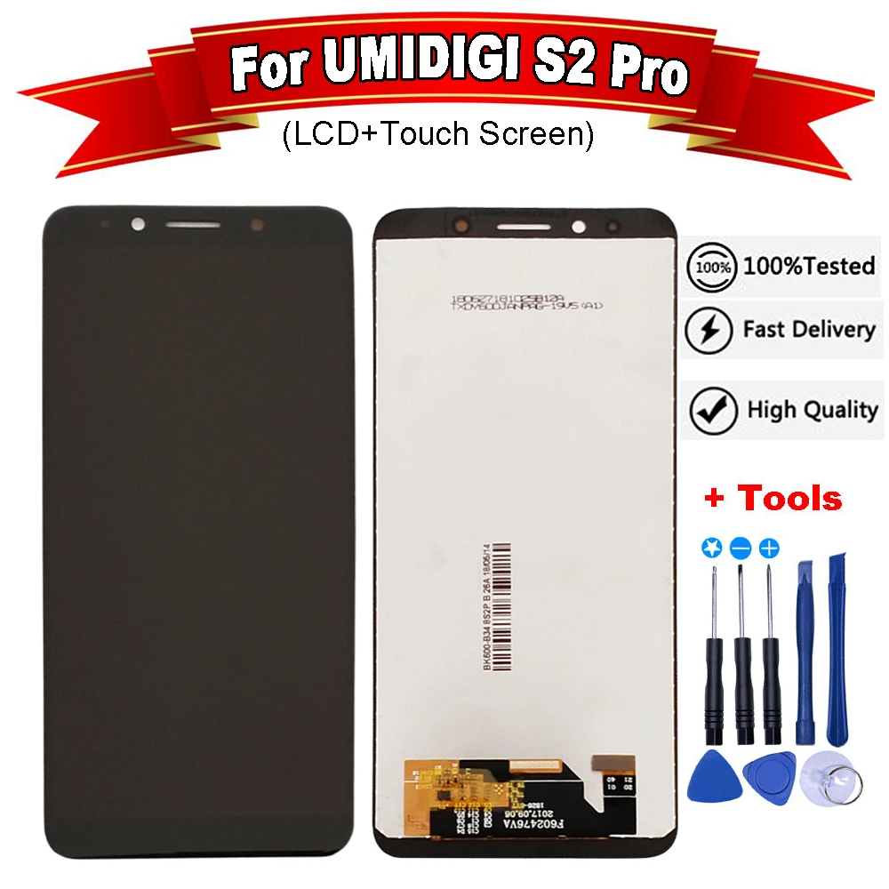 

6.0"inch UMIDIGI S2 PRO LCD Display+Touch Screen 100% Original Tested LCD Digitizer Glass Panel Replacement For UMIDIGI S2 pro