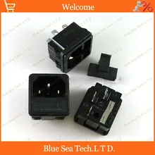 10 шт. 10A/250 V 3Pin разъем питания переменного тока/вилка с fush держатель(5*20 мм), UPS сервер гнезда ABS+ латунь ccc, ce