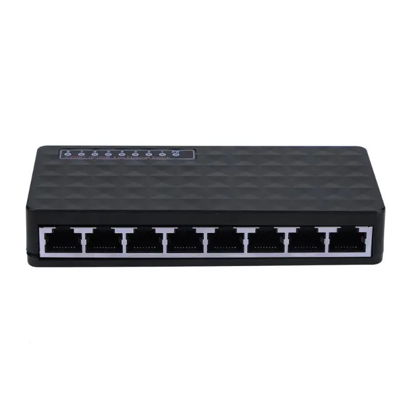 

8 RJ45 Port 100M Fast Ethernet Switch Ethernet Board Network Cable Distributor IEEE802.3X Full/Half Duplex Flow Control Switcher