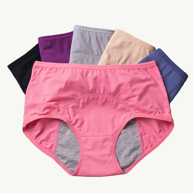 3pcs Leak Proof Menstrual Panties Physiological Pants Women Underwear Period Comfortable Waterproof  Briefs 3