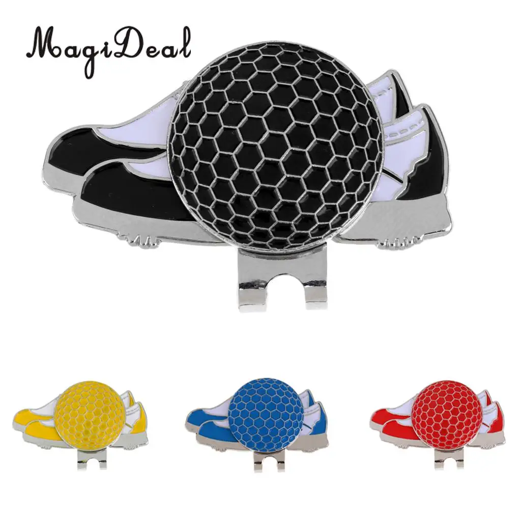 MagiDeal 4 Pieces Funny Shoe Stainless Steel Golf Hat Clip