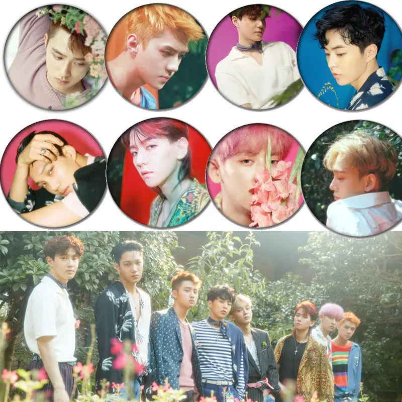 

KPOP EXO Chest Pin THE WAR Badge Brooch CHEN DO KAI SUHO XIUMIN BAEKHYUN