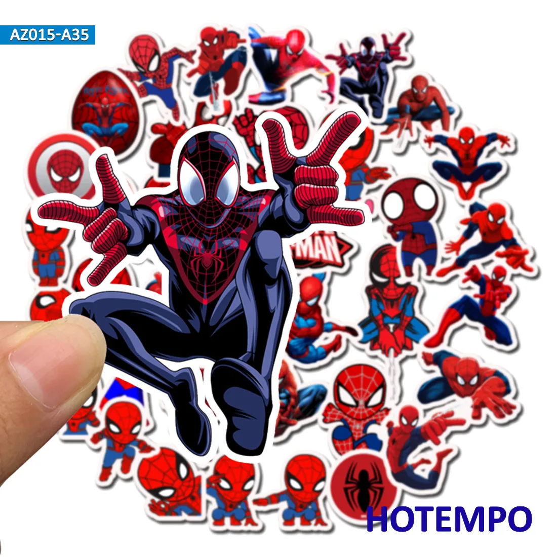 35pcs Super Hero Marvel Spider-Man Stickers for Mobile Phone Laptop Luggage Suitcase Guitar Skateboard Bicycle Car Decal Sticker 35pcs Super Hero Marvel Spider-Man Stickers for Mobile Phone Laptop Luggage Suitcase Guitar Skateboard Bicycle Car Decal Sticker