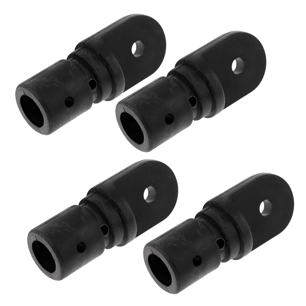 4xNylon Marine Boat Bimini Top Fitting 22mm Internal Insert Tube Eye End Cap