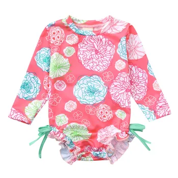 

Baby Romper Toddler Baby Girl Kids Swimwear Floral Printed Bikini Swimsuit Beach One Piece