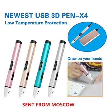 

(RU Stock, fast Ship) DEWANG 3D Pen for Kids 3D Printer Low Temperature 30M PCL Filament 3D Printing Pen 3D Printer Pen Scribble