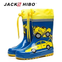 JACKSHIBO Kids Rain Boots Children’s Rubber Boots for Child Water Boots Watertight Shoes Anti-skid light Child Water Footwear
