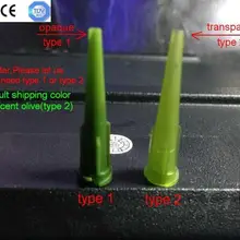 100 шт/партия 14GA оливковый TT полиэтилен высокой плотности UV smooflow конический наконечник для 1,2" наконечник выдача жидкости иглы