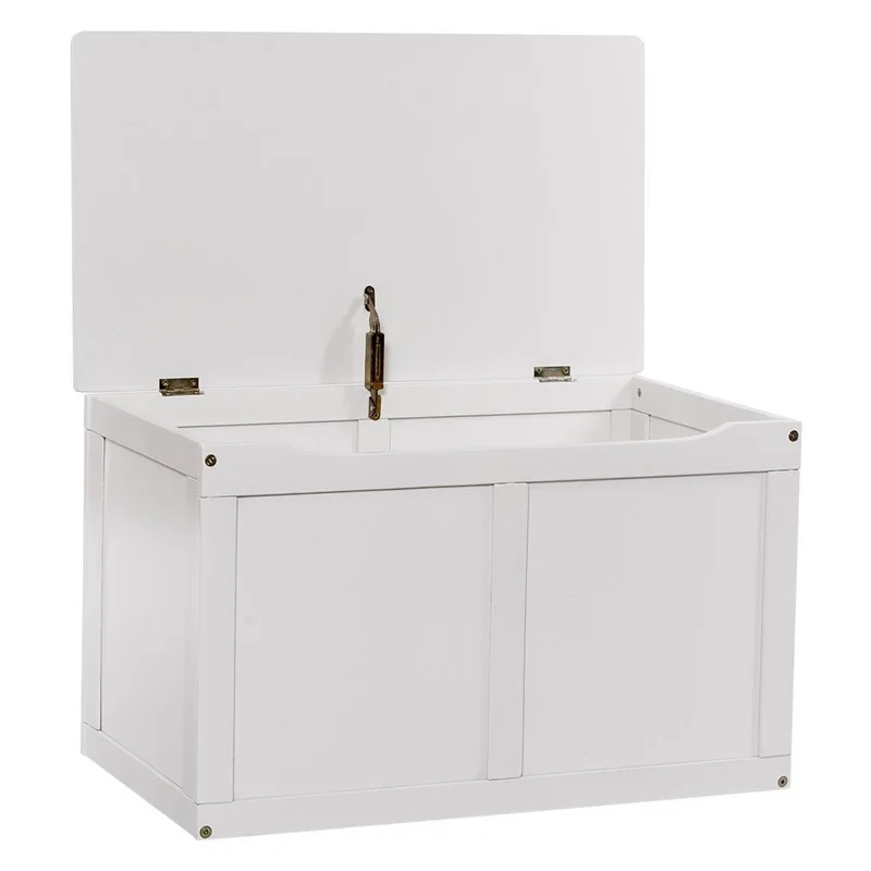 white wooden toy boxes