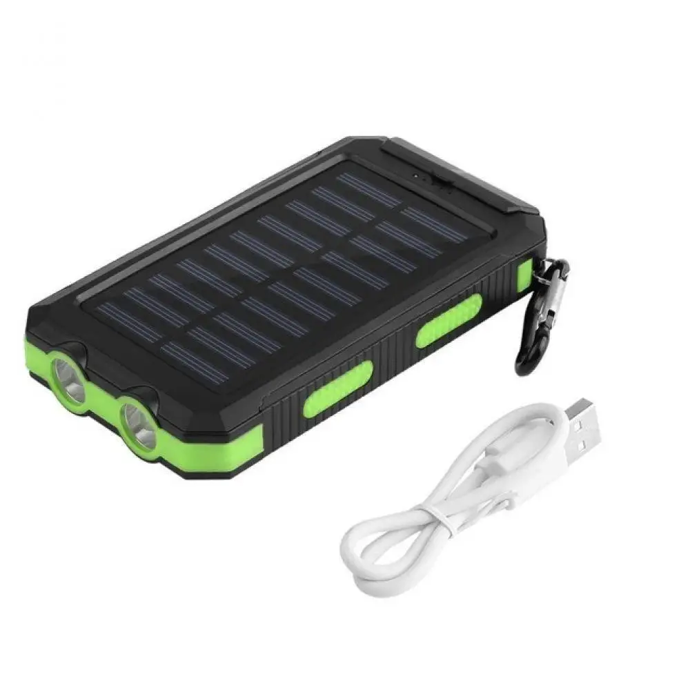 

Top 30000mah Solar Power Bank External Battery quick charge Dual USB Powerbank Portable Mobile phone Charger for iPhone8 X