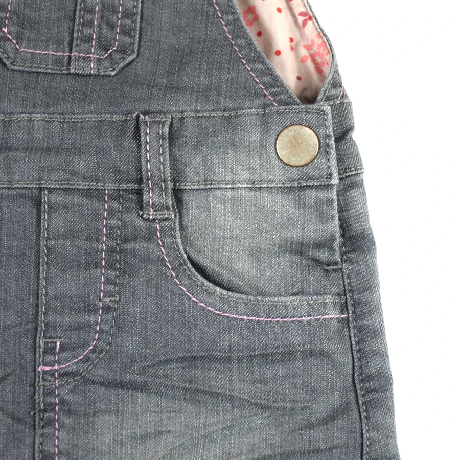 6 Baby Girls Jeans Dresses Denim Jumpsuits Suspender Mini Sundresses Newborn Baby Overalls Bebe Straps A-line Children Clothing