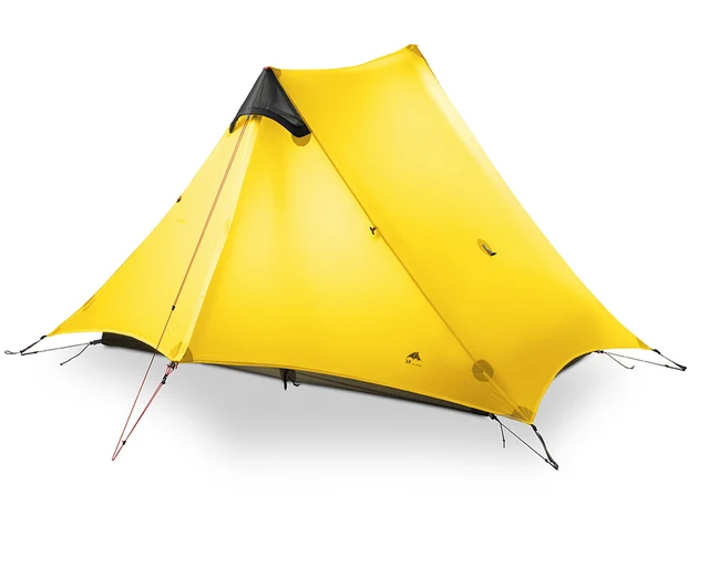 3F UL GEAR LanShan 2  2 Person Outdoor Ultralight Camping Tent 3-Season Professional 15D Silicone Rodless-Tent 4-Season
