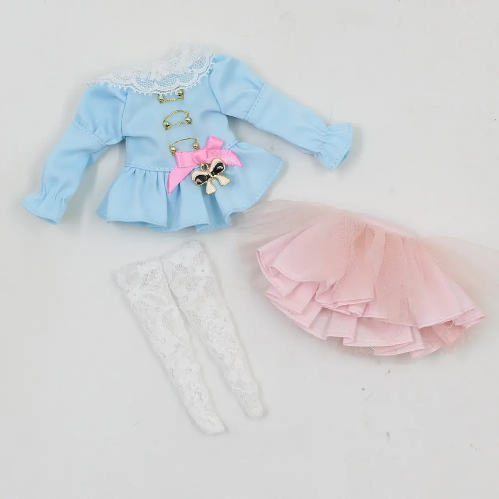 

Fortune Days ICY DBS Doll 1/6 Clothes Cute skirt suit with stockings for Neo blyth icy DBS doll 30cm toys