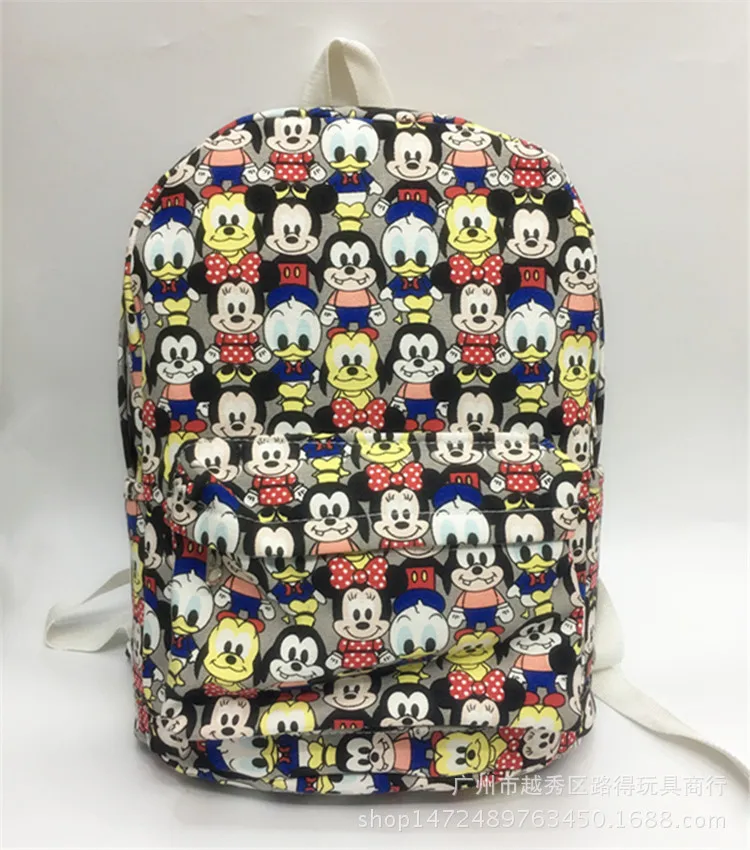Disney Микки Маус мультфильм детей рюкзак мешок для школы сумка для отдыха начальной школы студент способа сумки Дорожная - Цвет: 1