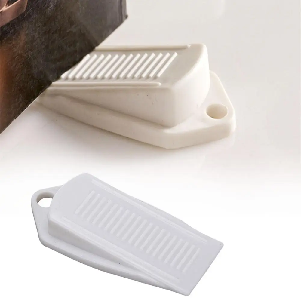 1x Door Wedge Rubber Doorstops Stop Stopper Holder White Door Stop