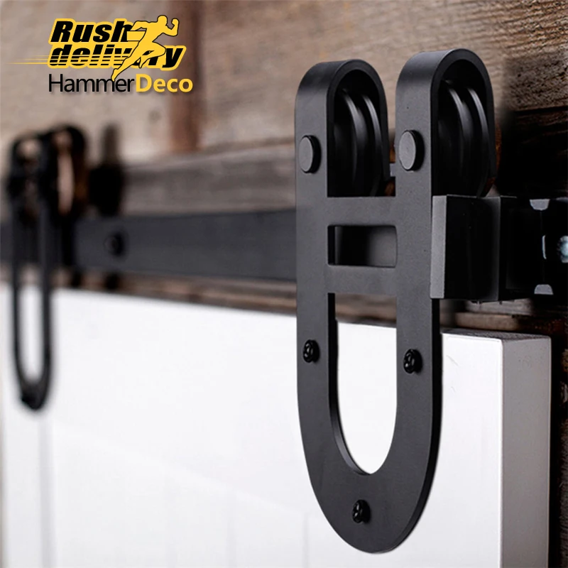 5 16 Ft Horseshoe Steel Sliding Barn Door Hardware Track