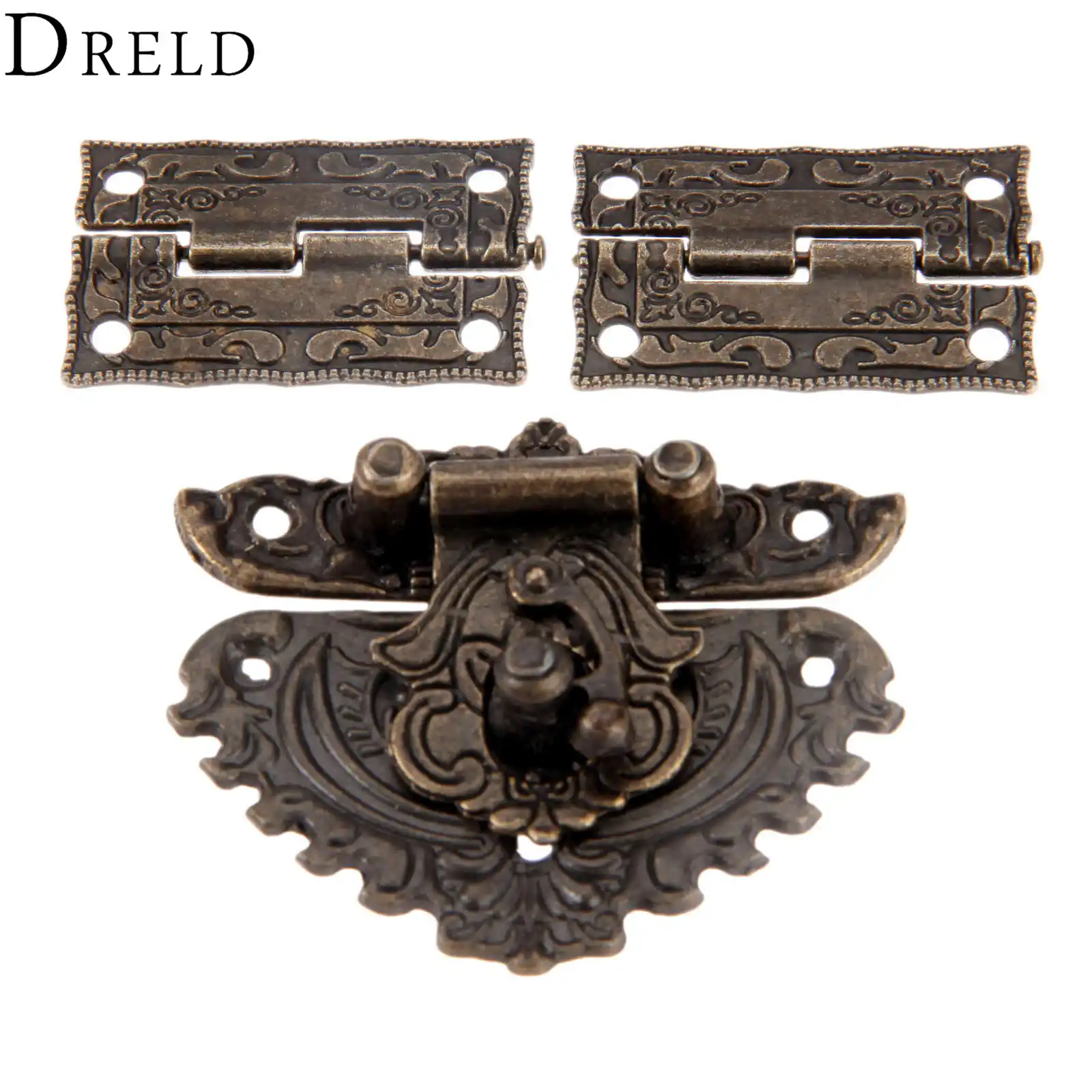 Brass Bat Flower Hinge Decor Cloud Hinges Wooden Gift Jewelry Box Hinge