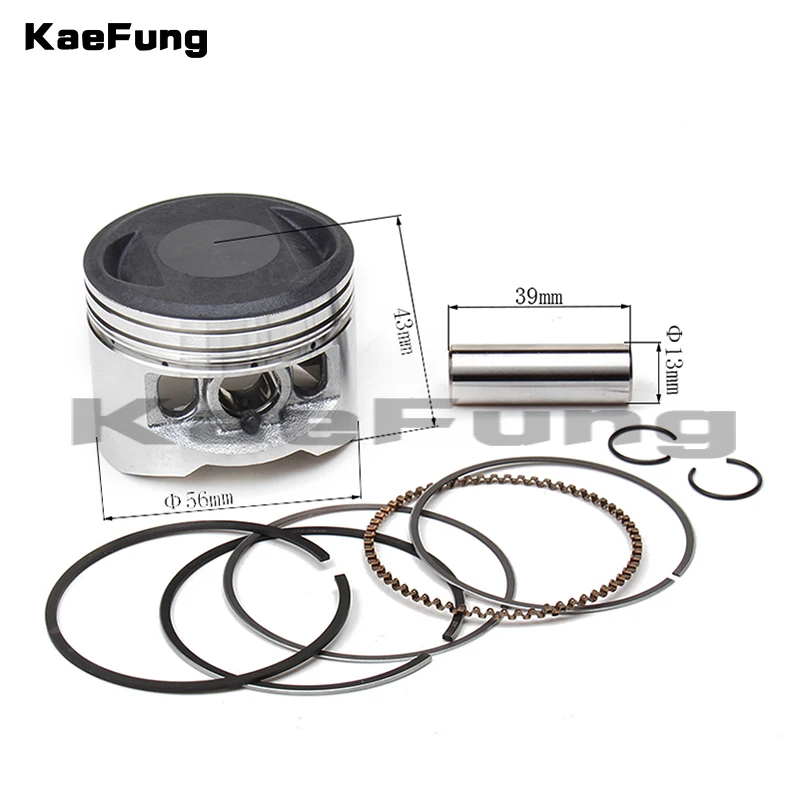 motorcycle parts YINXIANG YX140cc Engine 56mm Piston 13mm Pin Piston Ring Set for 140cc Horizontal Engine Pit Bike Dirt Bike