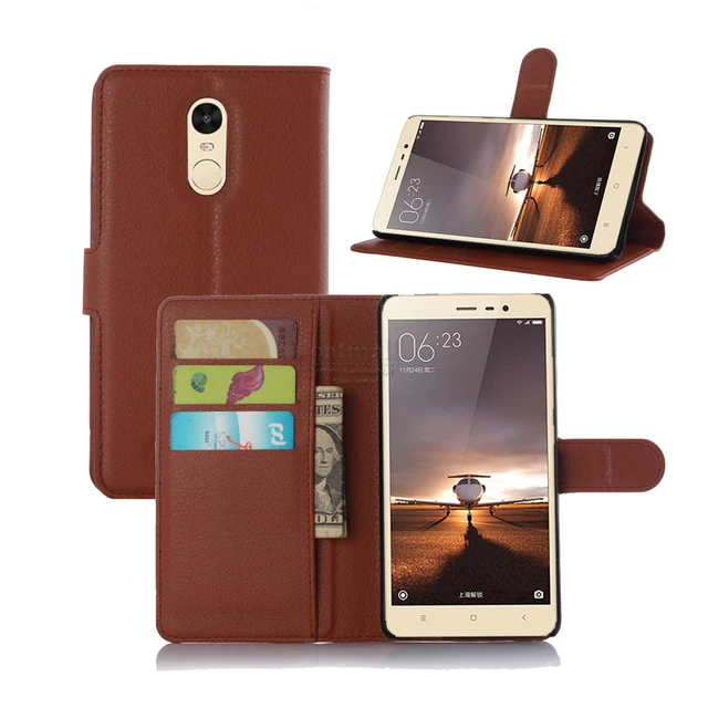 Special Price Luxury PU Leather Flip Cover For Xiaomi Redmi Note 4 Pro Wallet Case With Stand Photo fundas MI Xaomi Redmi 4X Pro Phone Bags