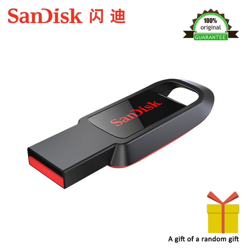 SanDisk CZ61 USB флеш-накопитель 128 Гб Высокая скорость USB 2,0 Мини-накопитель Micro USB флеш-накопитель 100% карта памяти Micro SD