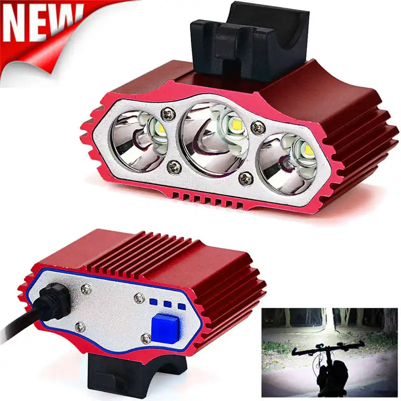 mini led flashlight usb rechargeable lanterna led t6 Bicycle Lamp Bike Light Headlight Torch lamparas de techo led #4S7 (4)