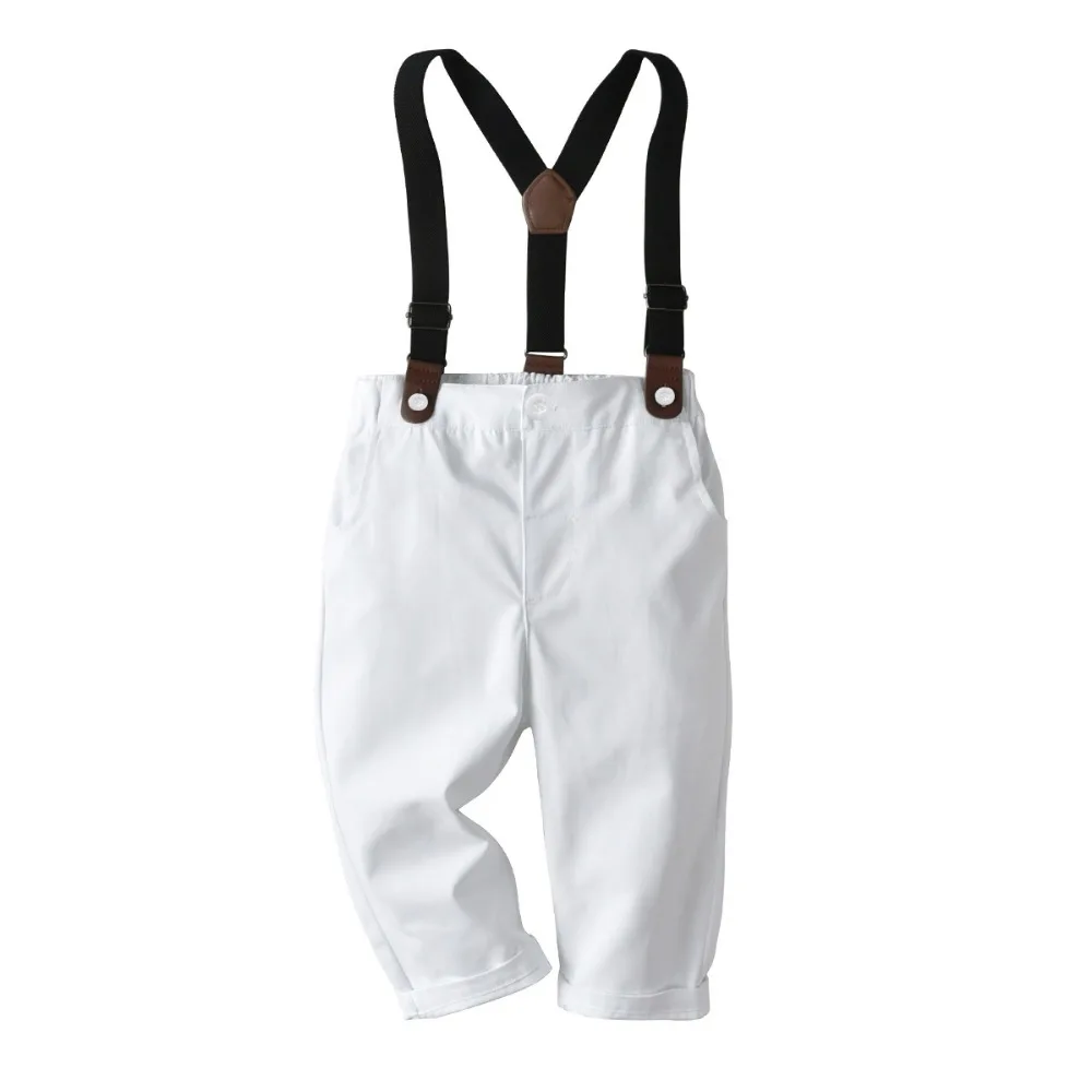 

Baby Boy Clothes Boy Cotton Casual Overalls Kids Girl Fashion White Trouser Summer 2019 Children Casual clothing