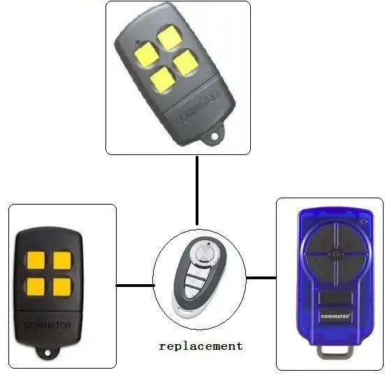 

dominator remote opener radio control, replace dominator 433.92mHZ remote, factory supply directly with cheap price