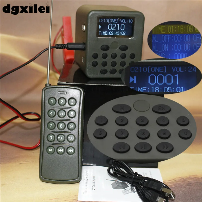 

Electronic Bird Caller With Timer and LCD Display 15Key Remote