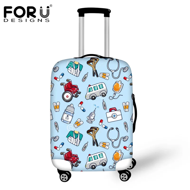 FORUDESIGNS Педиатрия доктор шаблон багажный Чехол Дорожный чемодан защитные чехлы применяются к 18-30 дюймов Чехол Водонепроницаемый Чехол - Цвет: H5805