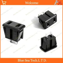 Пример, 2 шт. 2Pin 10A/250 В 15A/125 В гнездо питания переменного тока, США Встраиваемых промышленных разъем, ccc ce Сертификация, 26*16 мм, ABS+ латунь