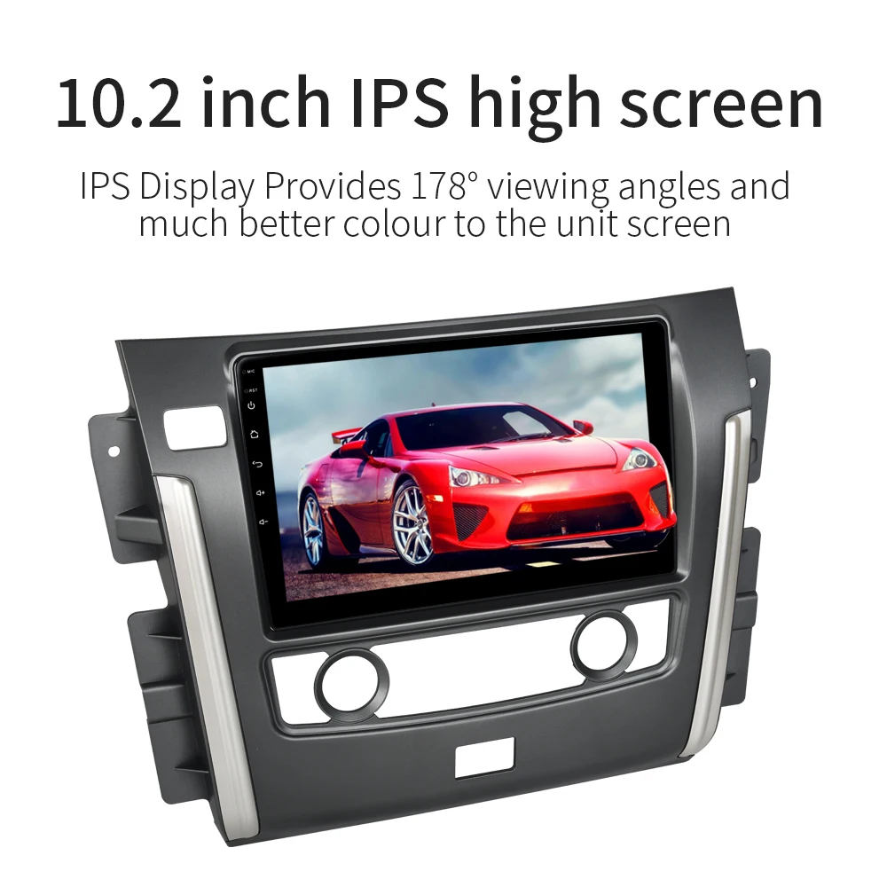 Sale Dasaita 1 Din Car Radio GPS Android 9.0 for Nissan Patrol 2018 with 10.2" IPS Touch Screen MP3 player Navigation 4*50W 2