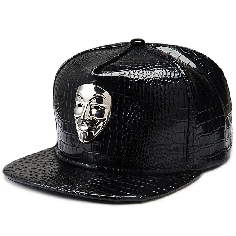 Панк Хип Хоп Snapback шапки V для Vendetta бейсбольные кепки Черные Шляпы прямые полями улица Bboy Рэппер танцор MC DJ Skate Gorras - Цвет: Style 2