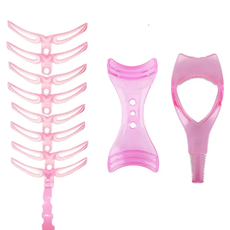 

10pcs/set Eyeline Eyelash Eyebrow Stencils Shaping Grooming Eye Brow Make Up Model Reusable Design Styling Tools Makeup tools
