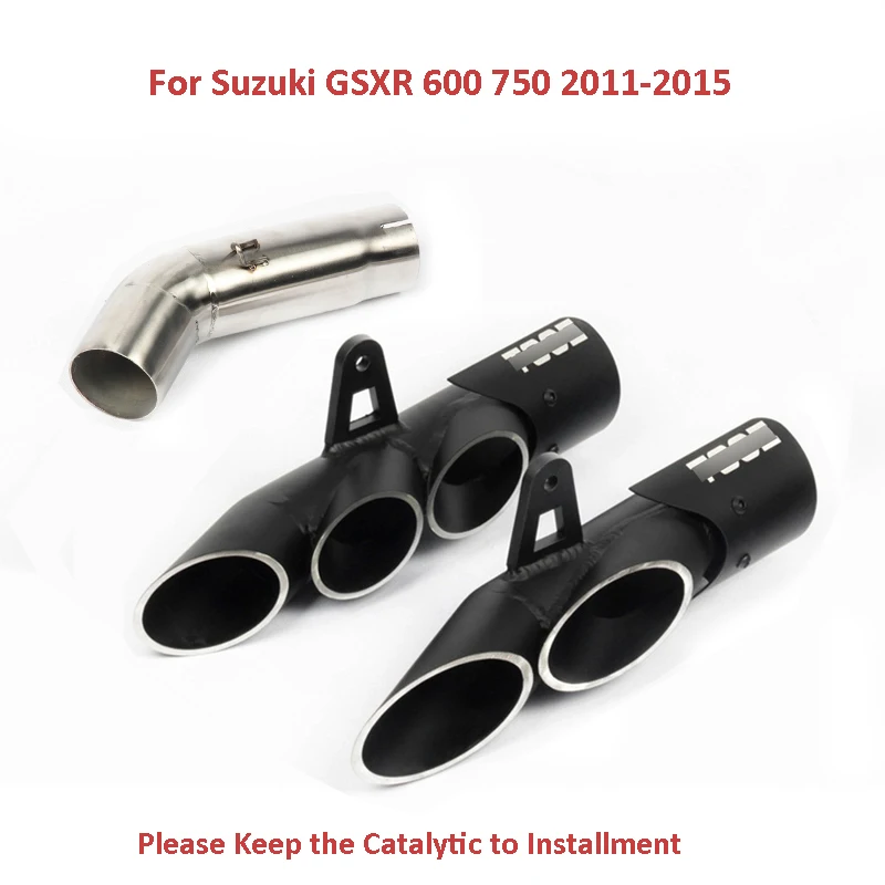 

GSXR 600 750 Motorcycle Exhaust System Slip On Mid Link Pipe Exhaust Pipe For Suzuki GSXR 600 750 2011-2017 K11 K12 K13 K14 K15