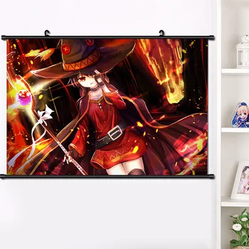 

Anime KonoSuba God's Blessing on This Wonderful World! Megumin Aqua Darkness Cosplay Wall Scroll Mural Poster Home Decor 40*60CM