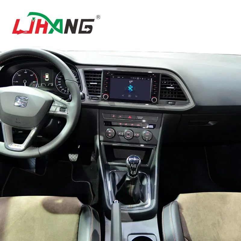 Cheap LJHANG 1 Din Android 9.0 Car DVD Player For Seat Leon 2014 2015 2016 2017 Multimedia Radio GPS Navigation WIFI Auto Stereo IPS 5